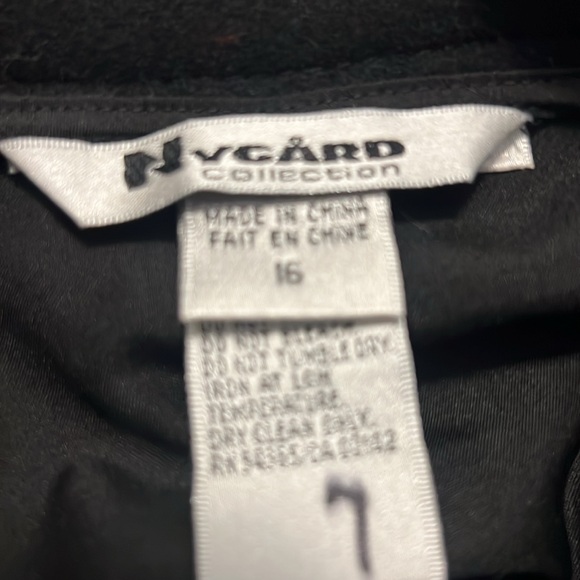 Nygard Collection embroidered black maxi skirt boho SZ 16 wool blend career - Picture 11 of 16